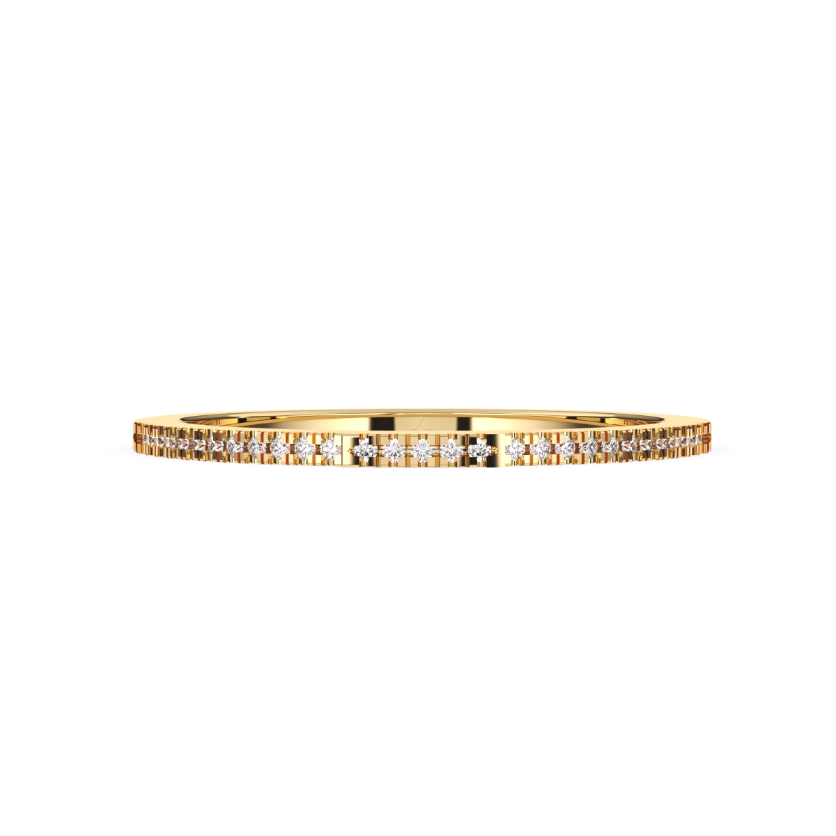 Stackable Half Eternity Diamond Wedding Band